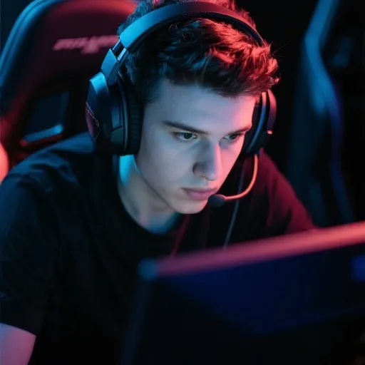 专注的职业选手